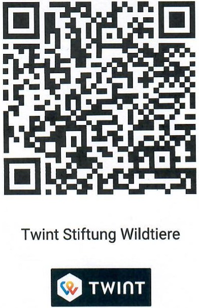 Twint QR-Code Stiftung Wildtiere